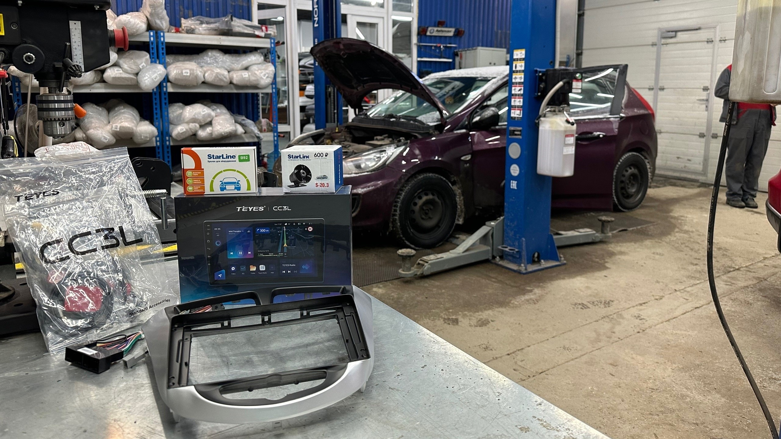 Штатная магнитола Teyes CC3L 4/32 Hyundai Solaris 